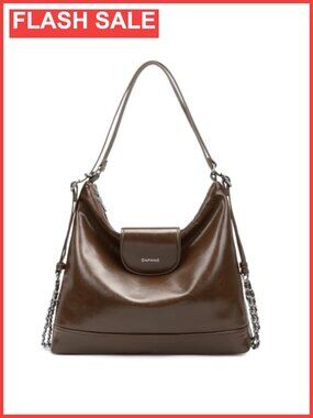 Faux Leather Convertible Hobo Backpack Purse Shoulder Bag